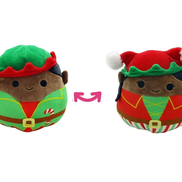 Kellytoy Other New 9 Girl Elfboy Elf Flipamallow Squishmallow